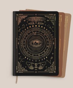 Notizbuch Notiz Note Tagebuch Journal A5 veganes Leder Schwarz Black Fawn Desert Brown vegan Magic of I. NoYoga Salzburg