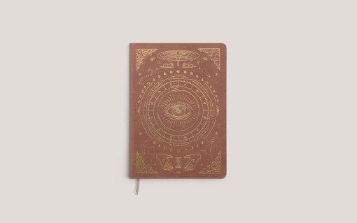 Notizbuch Notiz Note Tagebuch Journal Mini A6 veganes Leder Desert Brown Magic of I. NoYoga Salzburg