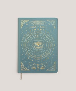 Notizbuch Notiz Note Tagebuch Journal Mini A6 veganes Leder Teal Magic of I. NoYoga Salzburg