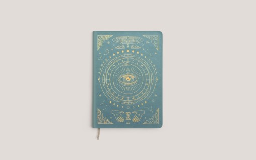 Notizbuch Notiz Note Tagebuch Journal Mini A6 veganes Leder Teal Magic of I. NoYoga Salzburg