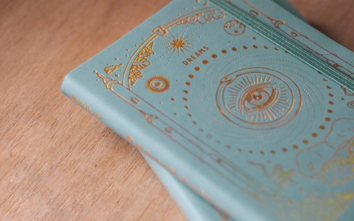 Traum Tagebuch Buch Journal Dream Dreamjournal Mini A6 Teal vegan MOI Noyoga Salzburg