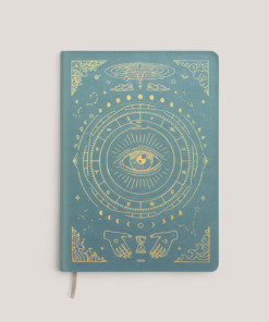 Notizbuch Notiz Note Tagebuch Journal Mini A6 veganes Leder Teal Magic of I. NoYoga Salzburg